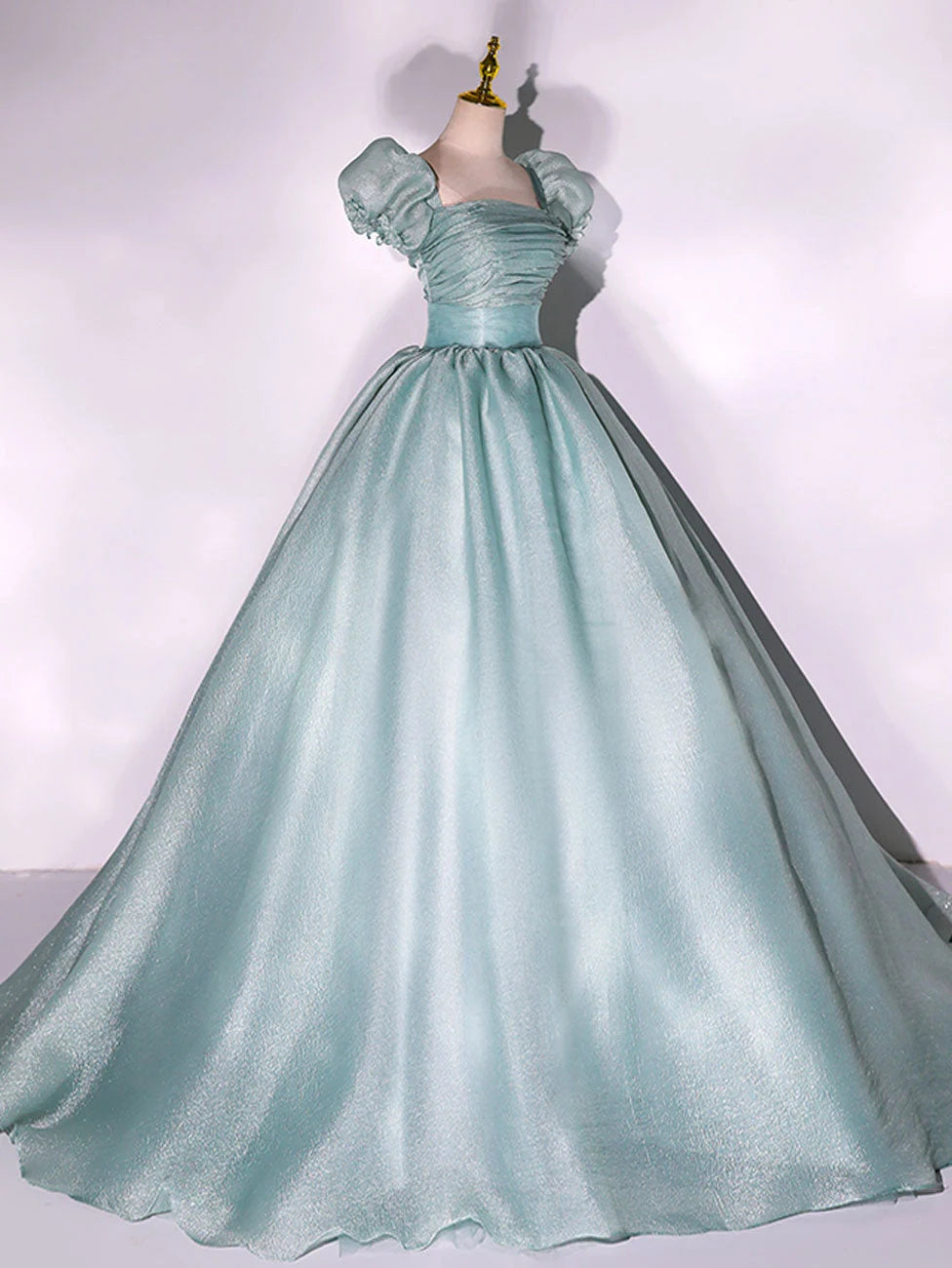 Beaira Cute Light Green Tulle Ball Gown Sweet 16 Dress Green Formal Dress prom dresses shops