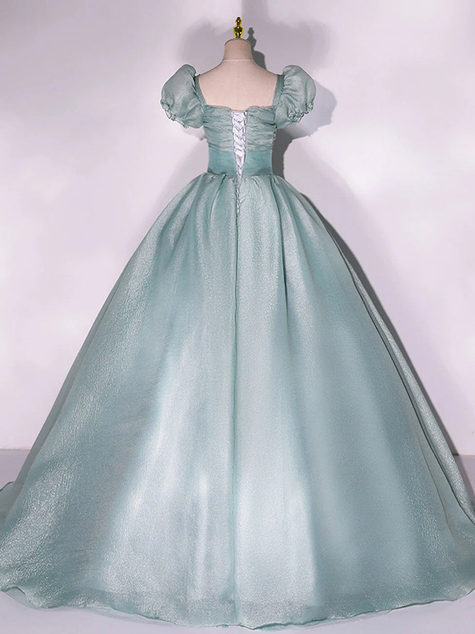 Beaira Cute Light Green Tulle Ball Gown Sweet 16 Dress Green Formal Dress prom dresses shops