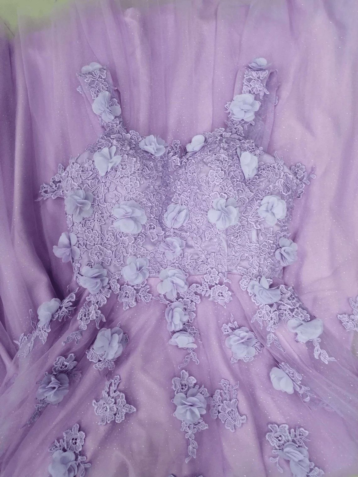Beaira Lilac Sweetheart 3D Flowers Lace Applique Prom Dresses Tulle Evening Dress prom dresses shops