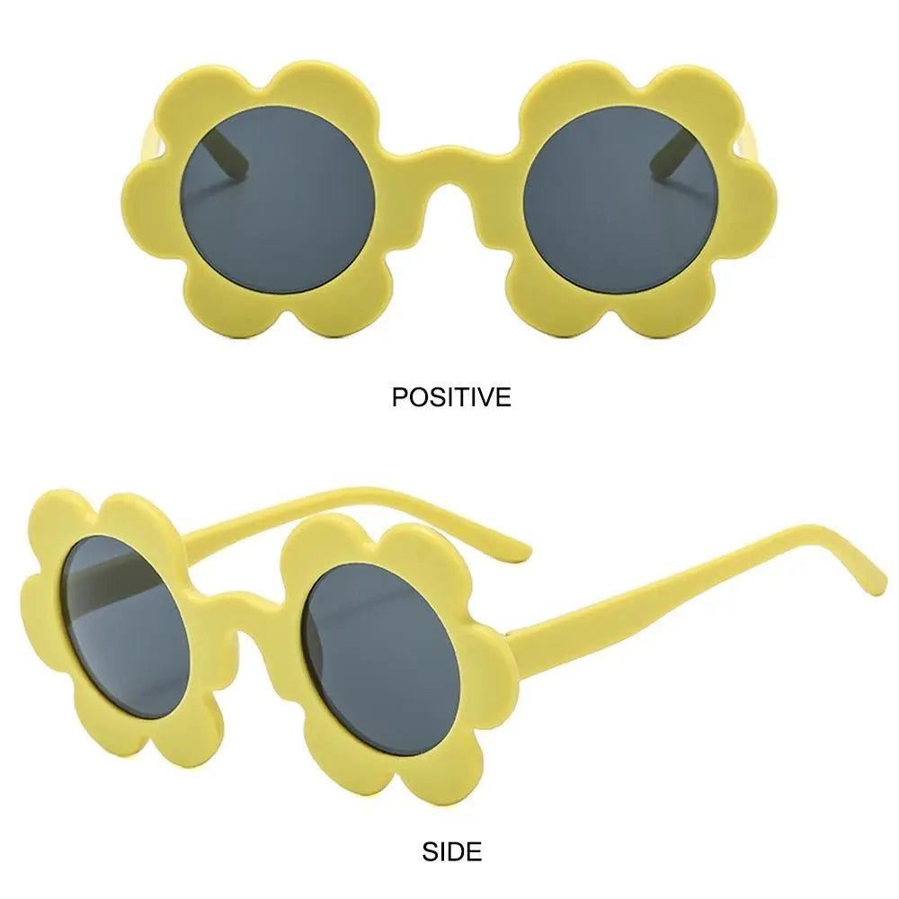 Beaira New Trendy Sunflower Sunglasses for Women Retro Round Flower Sun Glasses Fun Novel Disco/Festival/Party Shades for Adults