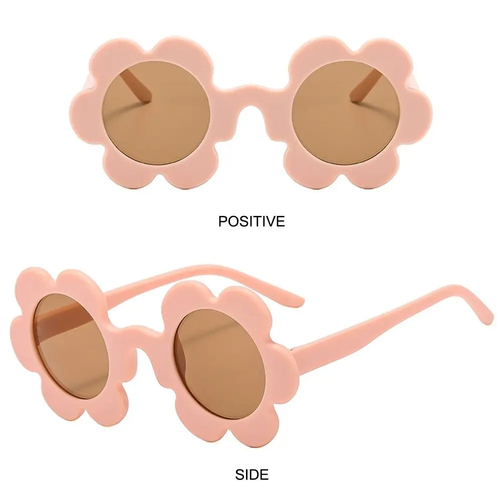 Beaira New Trendy Sunflower Sunglasses for Women Retro Round Flower Sun Glasses Fun Novel Disco/Festival/Party Shades for Adults