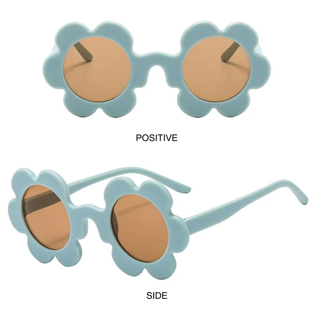 Beaira New Trendy Sunflower Sunglasses for Women Retro Round Flower Sun Glasses Fun Novel Disco/Festival/Party Shades for Adults