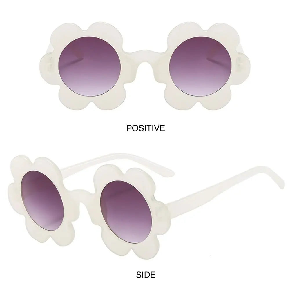 Beaira New Trendy Sunflower Sunglasses for Women Retro Round Flower Sun Glasses Fun Novel Disco/Festival/Party Shades for Adults
