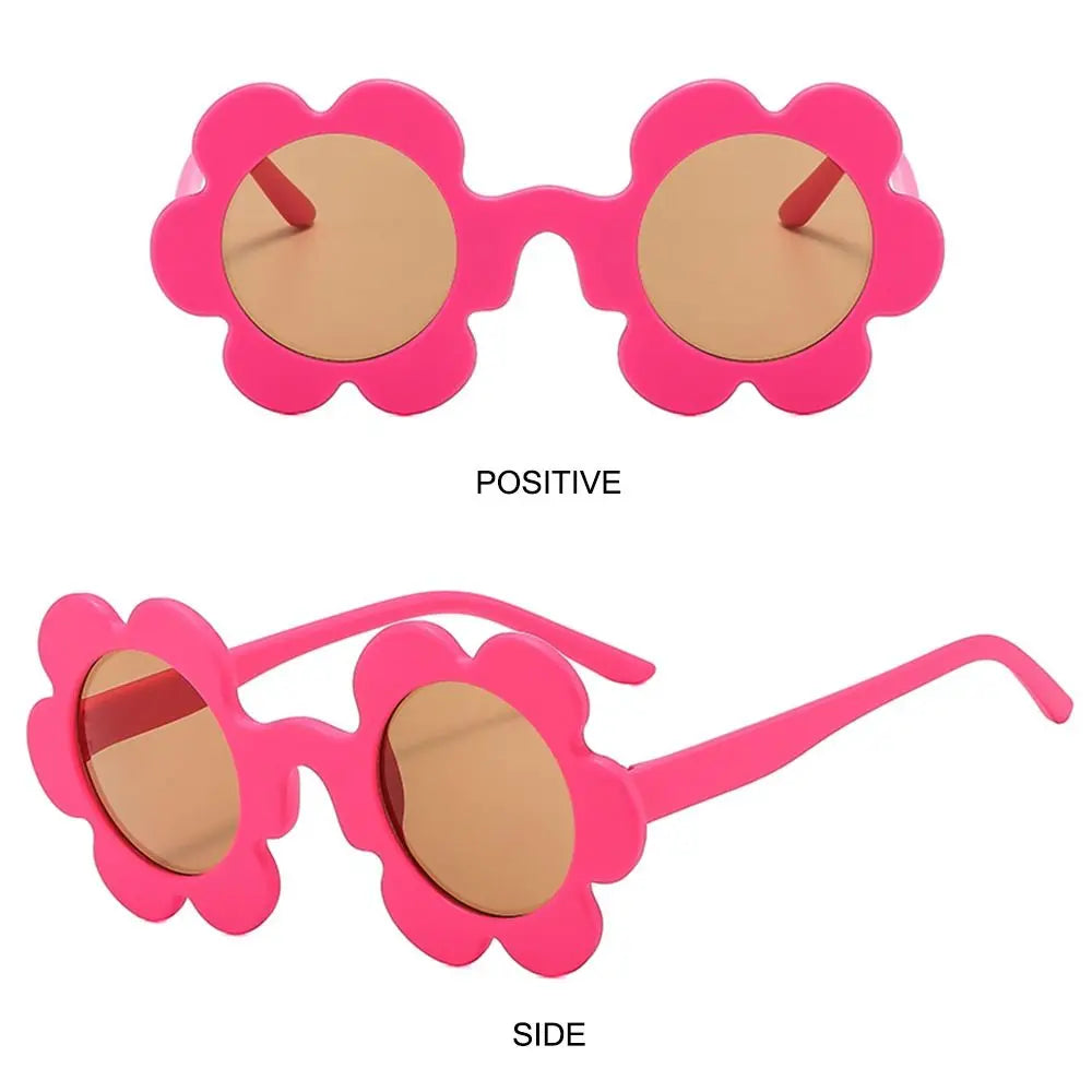 Beaira New Trendy Sunflower Sunglasses for Women Retro Round Flower Sun Glasses Fun Novel Disco/Festival/Party Shades for Adults