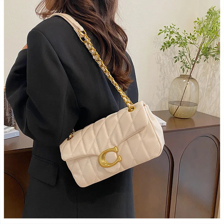 Beaira 2025 New Fashion Chain Stitch Shoulder Bag Women Elegant Square Crossbody Bag Designer Handbags