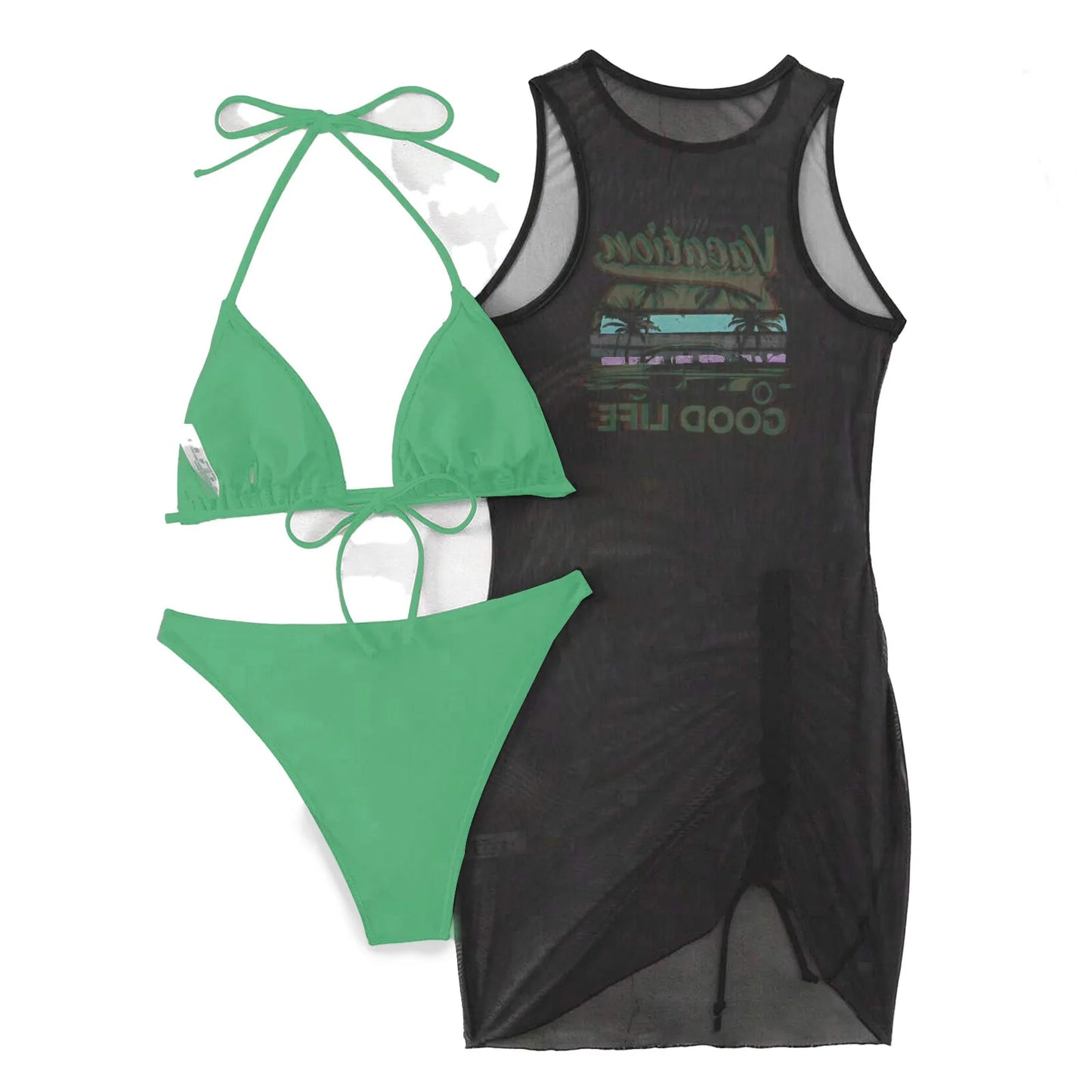 Beaira 3 Pieces Large Plus Size Bikini 2025 & T-Shirt Sports Swimwear Women String Swimsuit Female Beachwear Bathing Swimming Swim Suit