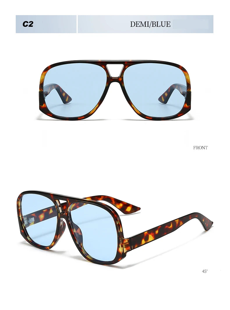 Beaira 1/3pcs Oversized Women Double Bridges Sunglasses Fashion Outdoor Driving Brand Shades Eyeglasses Beach Travel UV400 Sun Glasses