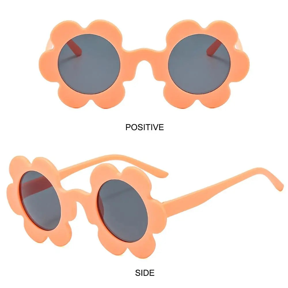 Beaira New Trendy Sunflower Sunglasses for Women Retro Round Flower Sun Glasses Fun Novel Disco/Festival/Party Shades for Adults