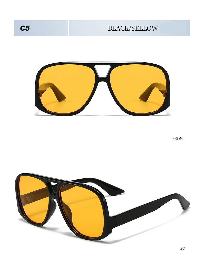 Beaira 1/3pcs Oversized Women Double Bridges Sunglasses Fashion Outdoor Driving Brand Shades Eyeglasses Beach Travel UV400 Sun Glasses