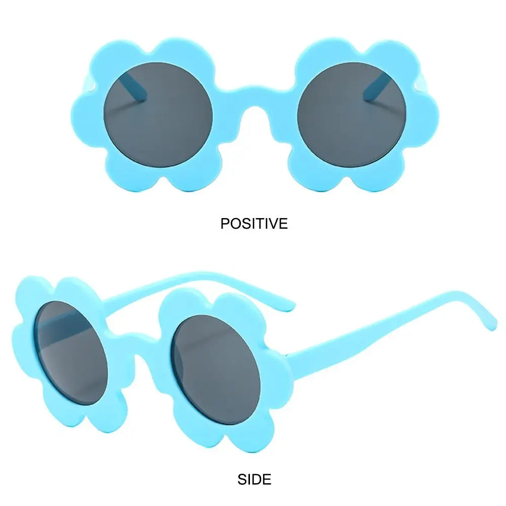 Beaira New Trendy Sunflower Sunglasses for Women Retro Round Flower Sun Glasses Fun Novel Disco/Festival/Party Shades for Adults