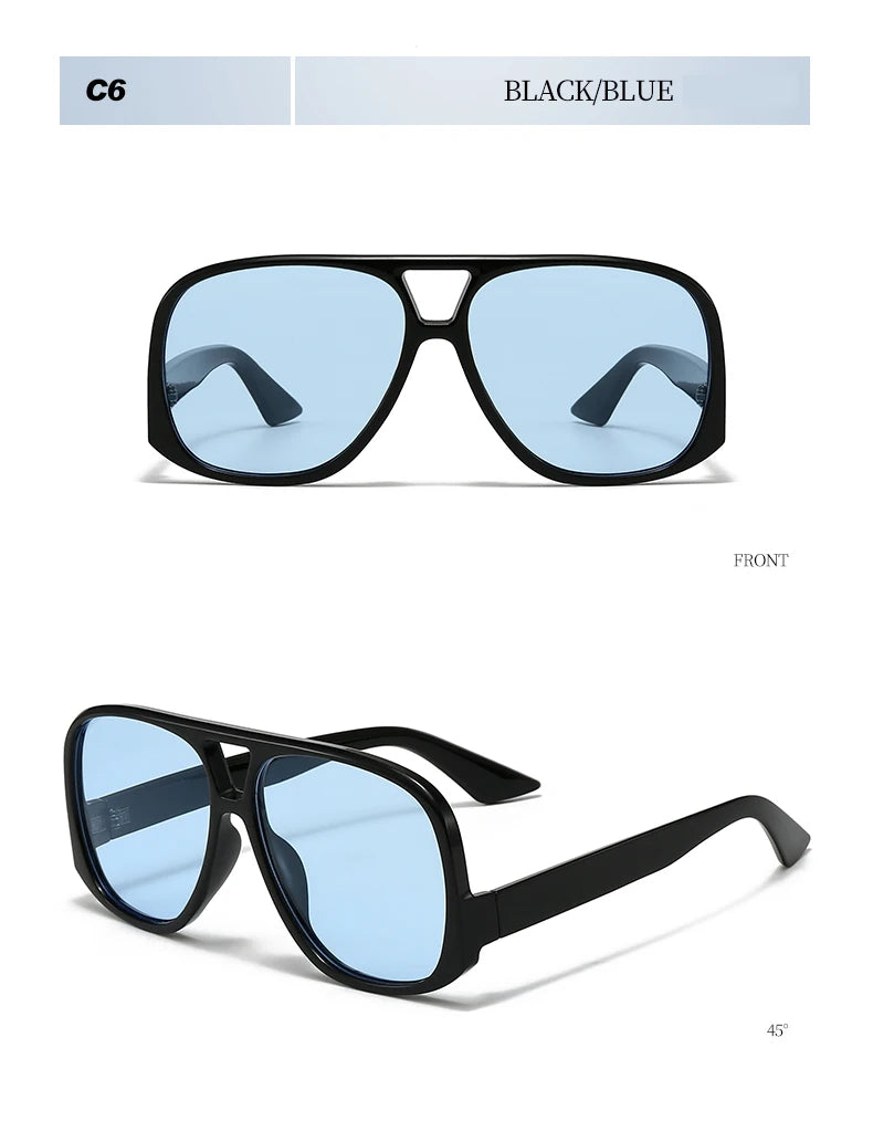Beaira 1/3pcs Oversized Women Double Bridges Sunglasses Fashion Outdoor Driving Brand Shades Eyeglasses Beach Travel UV400 Sun Glasses
