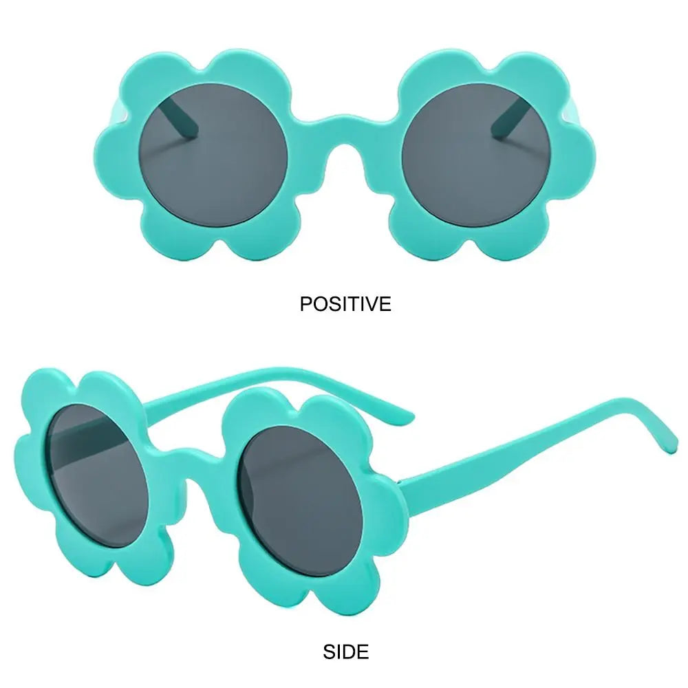 Beaira New Trendy Sunflower Sunglasses for Women Retro Round Flower Sun Glasses Fun Novel Disco/Festival/Party Shades for Adults