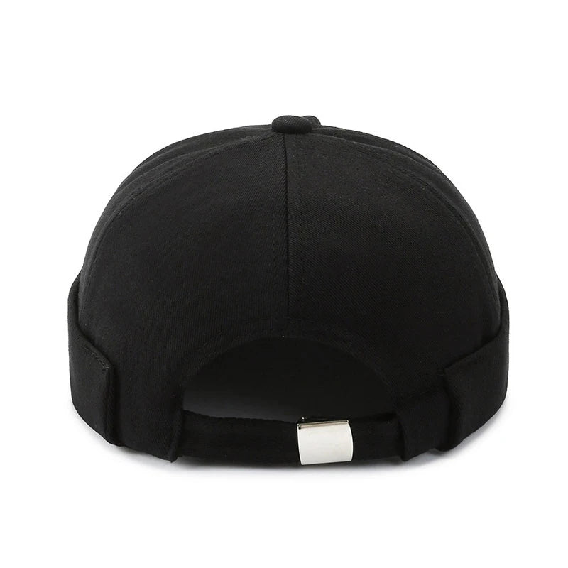Beaira Adjustable Vintage Women Brimless Beanies Hats Fashion Embroidery Men Docker Cap Skullcap Hat Unisex Street Hip Hop Sailor Caps