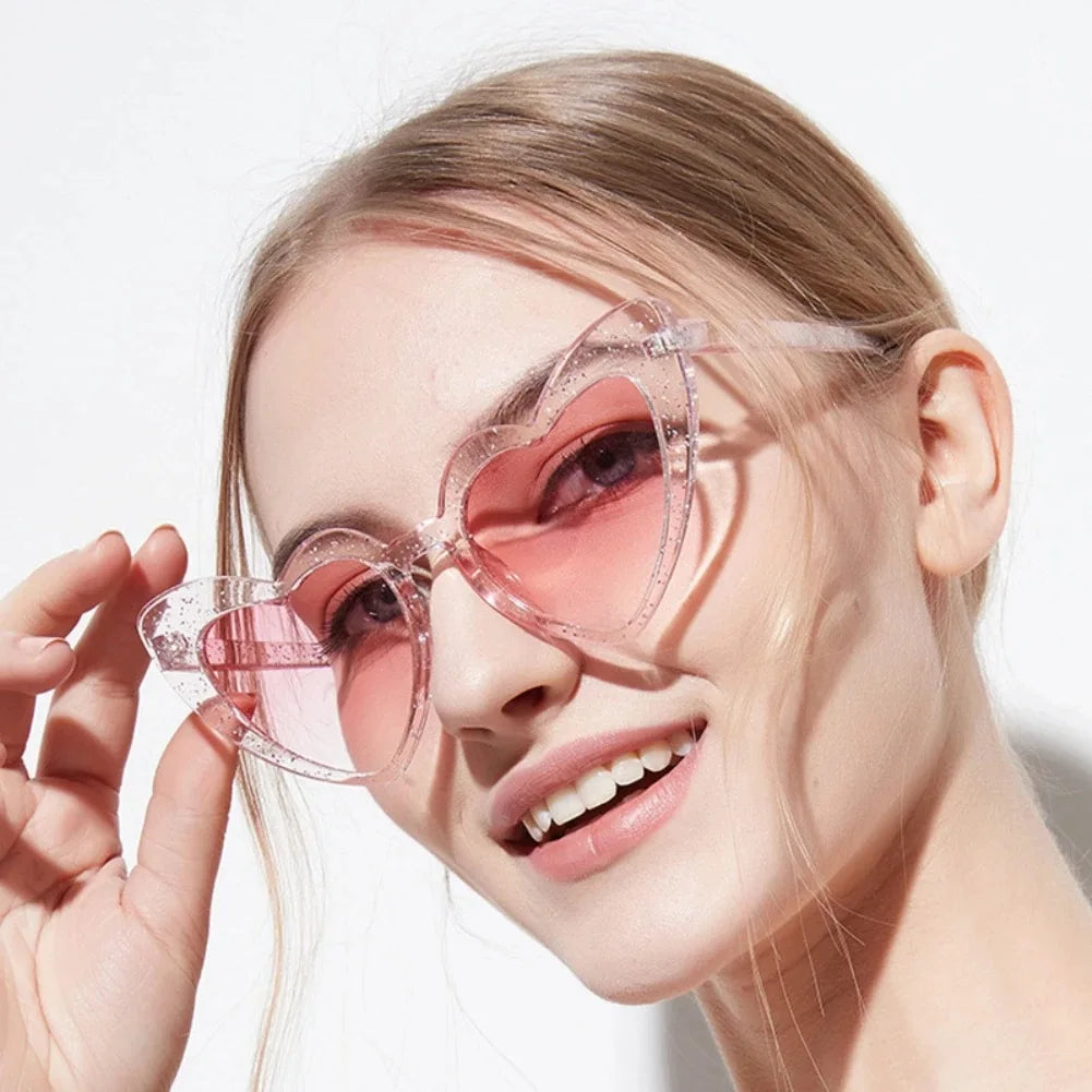 Beaira Bachelorette Party Heart Shaped Sunglasses Wedding Bridal Shower Decor Hen Supplies Bride To Be Bridesmaid Gift Glasses