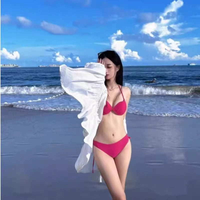 Beaira Advanced sexy bikini split swimsuit for women new pure desire storm revealing small breasts gathering beach girls