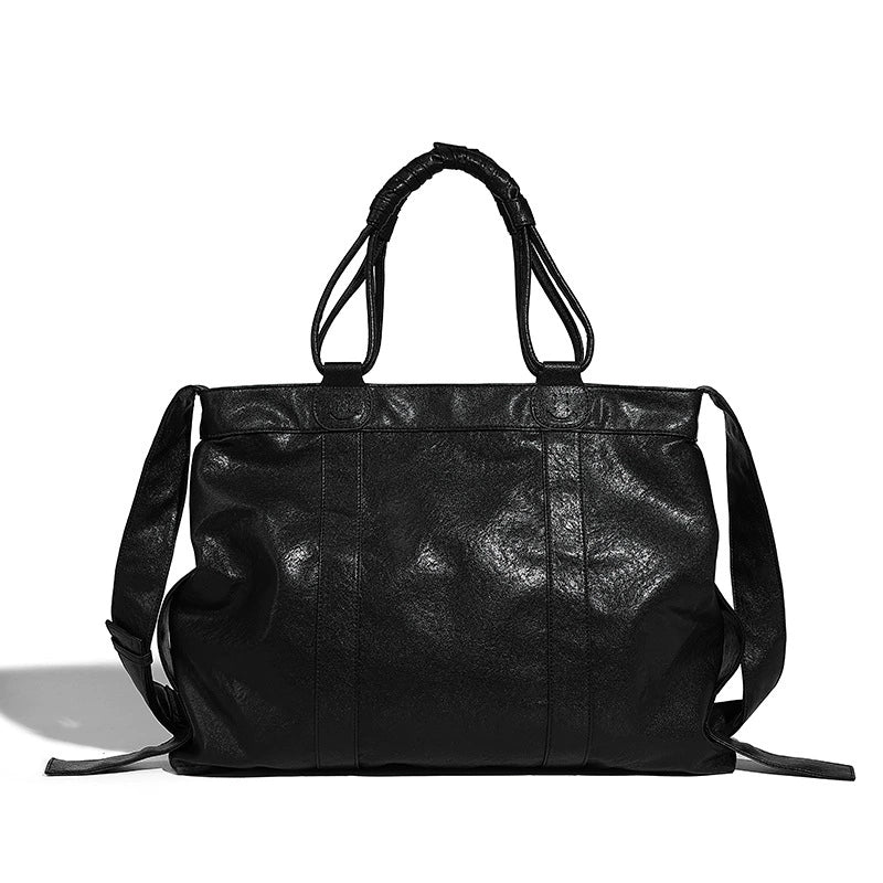 Beaira American retro hand-held briefcase new work commuting large capacity shoulder bag simple casual tote bag