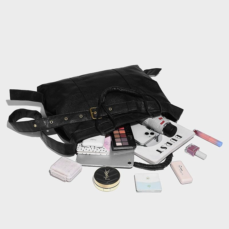 Beaira American retro hand-held briefcase new work commuting large capacity shoulder bag simple casual tote bag