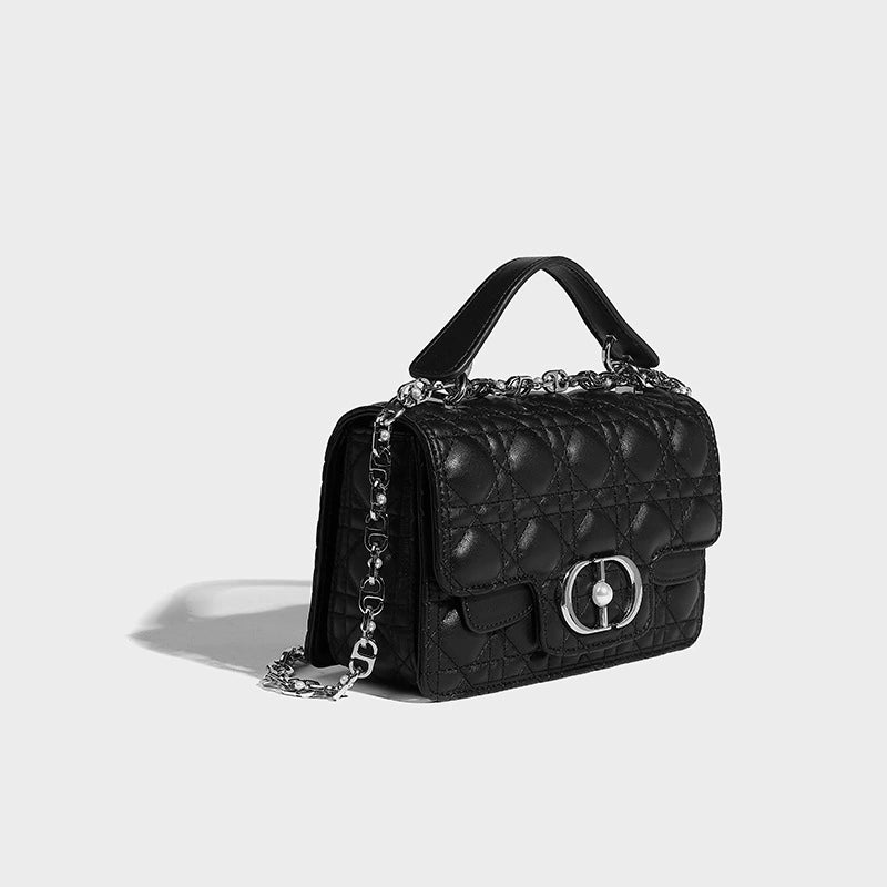Beaira A niche pink diamond grid small square bag for women's new high-end fashion handbag chain shoulder crossbody bag