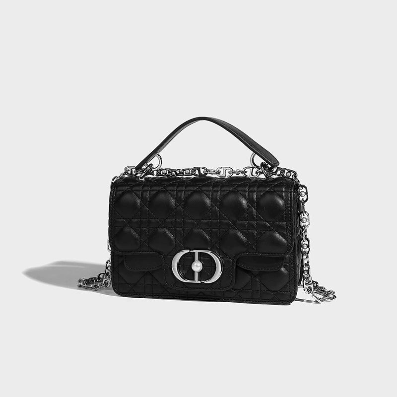 Beaira A niche pink diamond grid small square bag for women's new high-end fashion handbag chain shoulder crossbody bag