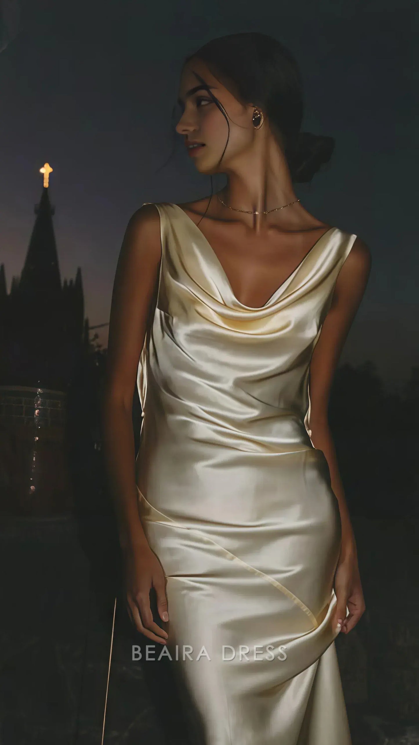 Beaira Elegant Sexy Backless Sheath Prom Dress Sleeveless Night Party Dress formal wear dresses