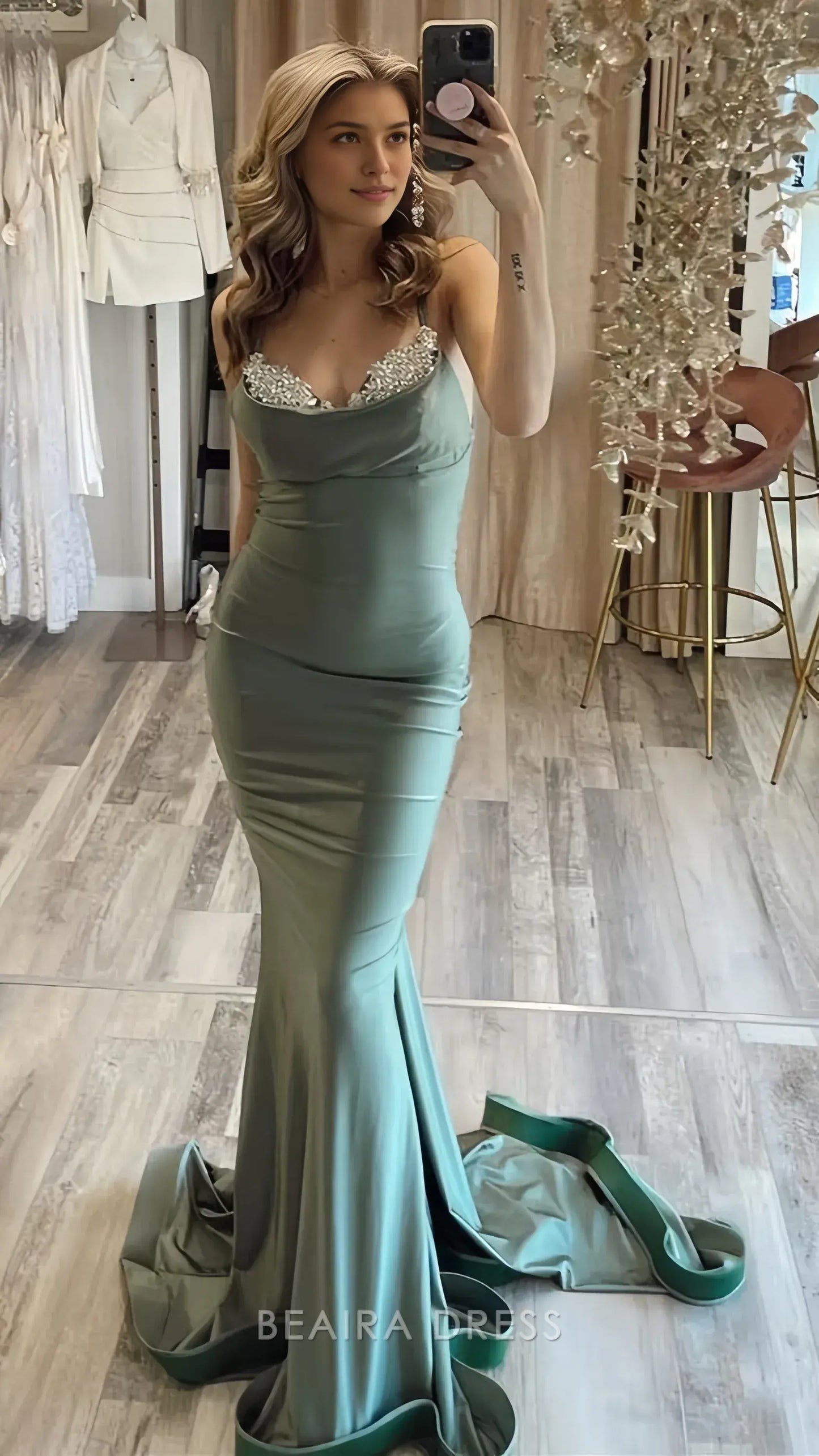 Beaira Elegant Sexy Mermaid Senior Prom Dress For Women Party Dress formal wear dresses
