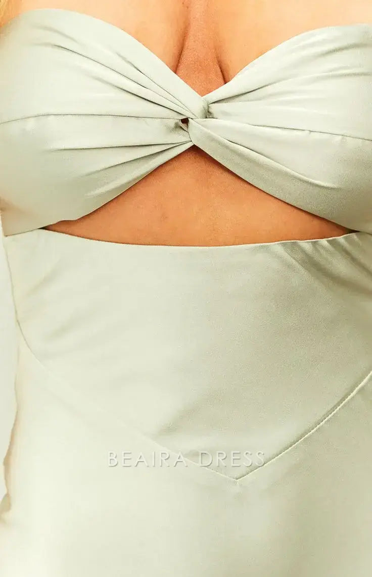 Beaira Elegant Sexy Mint Green Mermaid Long Prom Dresses formal wear dresses