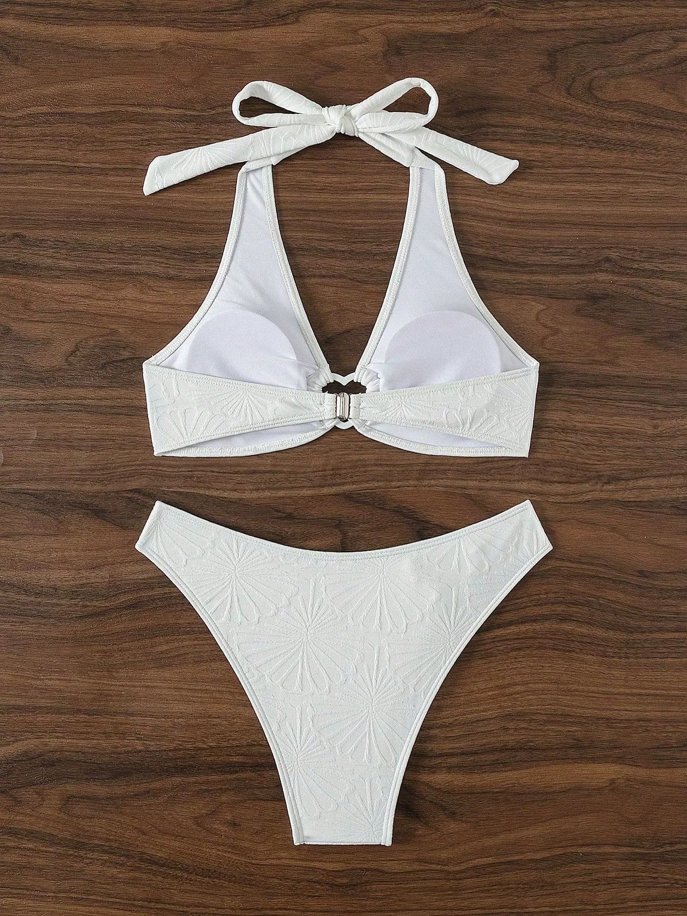 Beaira European and American new solid color split swimsuit female sexy triangle bag bikini hot spring swimsuit