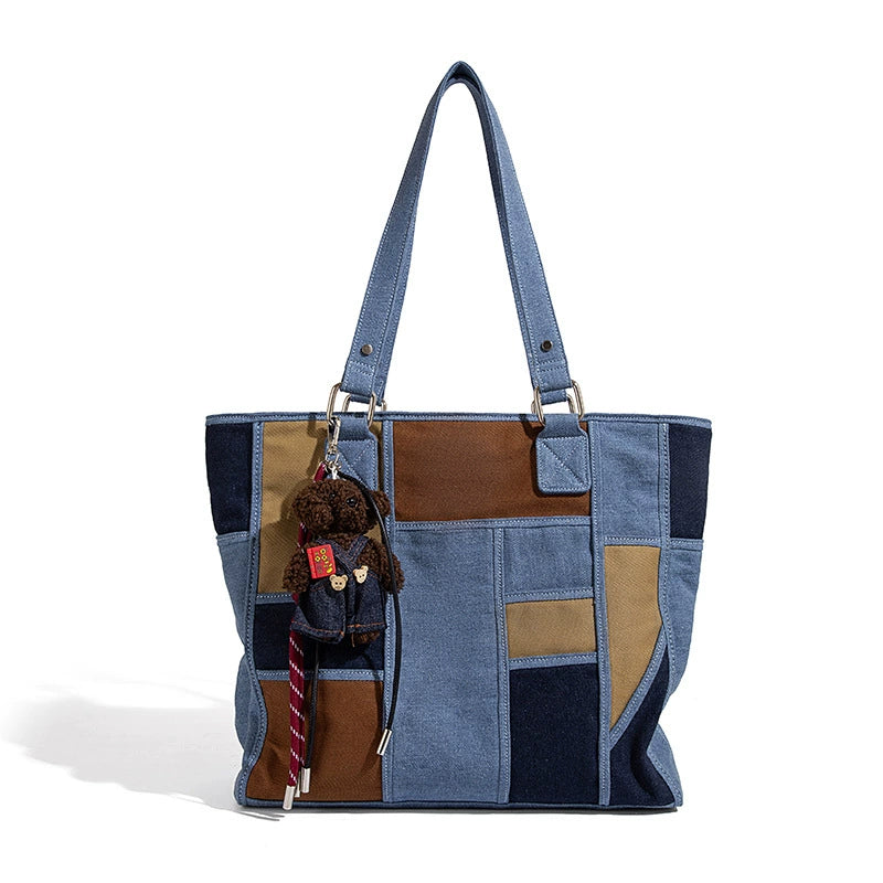 Beaira Foreign trade plaid lightweight and versatile tote bag new street trend shoulder bag cross-border large capacity crossbody bag