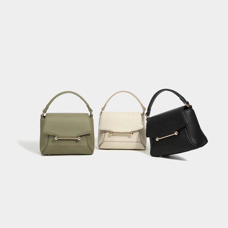 Beaira Handbag for spring and summer fashionable niche simple versatile high-end lychee pattern single shoulder crossbody women's bag