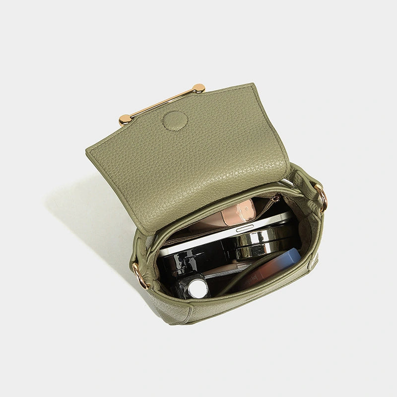 Beaira Handbag for spring and summer fashionable niche simple versatile high-end lychee pattern single shoulder crossbody women's bag