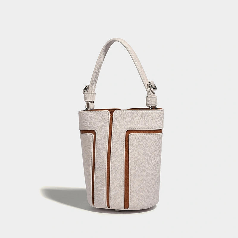 Beaira High quality new bucket bag with contrasting color design for commuting large capacity single shoulder crossbody bag fashionable bucket bag
