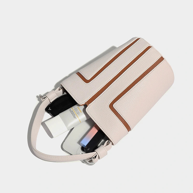 Beaira High quality new bucket bag with contrasting color design for commuting large capacity single shoulder crossbody bag fashionable bucket bag