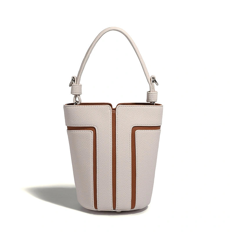 Beaira High quality new bucket bag with contrasting color design for commuting large capacity single shoulder crossbody bag fashionable bucket bag