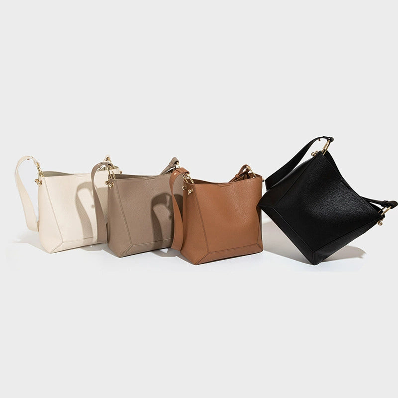 Beaira Large-capacity bucket bag women's new high-end one-shoulder crossbody bag large bag casual simple French women's bag