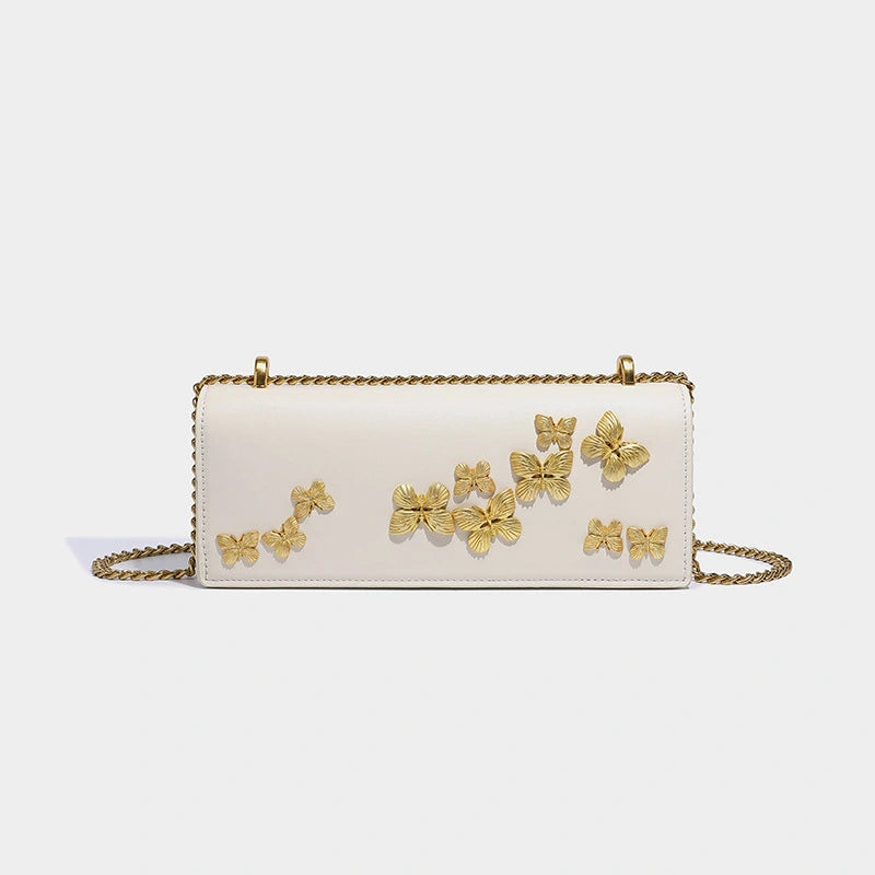 Beaira New bag female butterfly niche versatile trendy high-end simple single shoulder crossbody link bar small square bag
