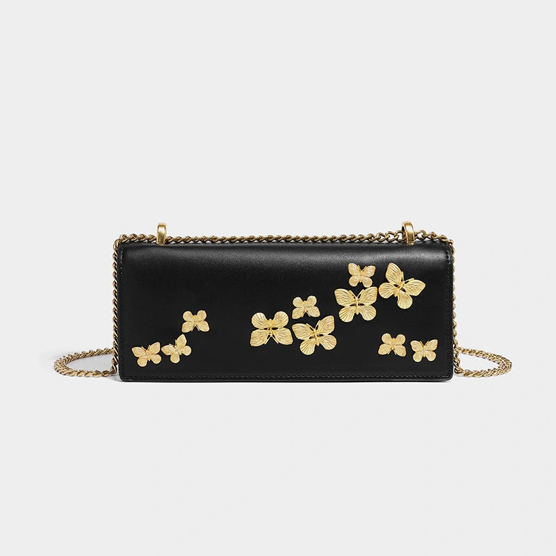 Beaira New bag female butterfly niche versatile trendy high-end simple single shoulder crossbody link bar small square bag