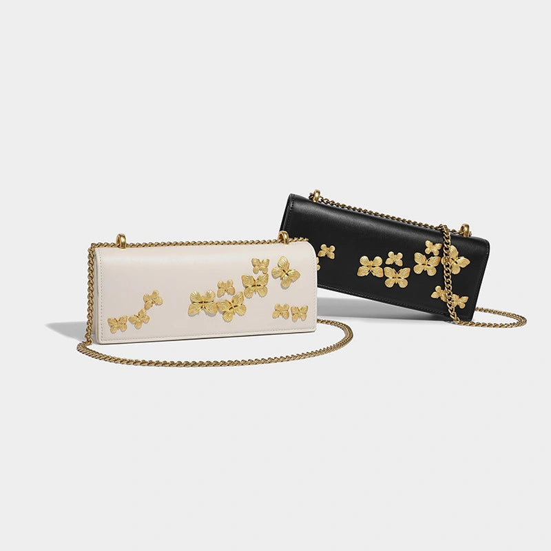 Beaira New bag female butterfly niche versatile trendy high-end simple single shoulder crossbody link bar small square bag