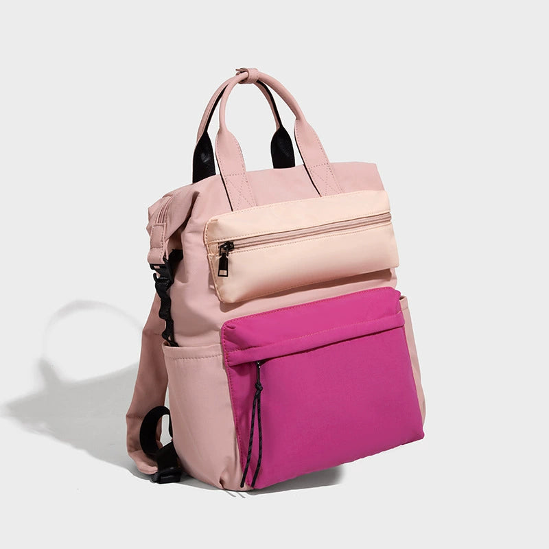 Beaira New fashion trend contrasting color backpack with multiple pockets lightweight outdoor fashion travel backpack for men and women