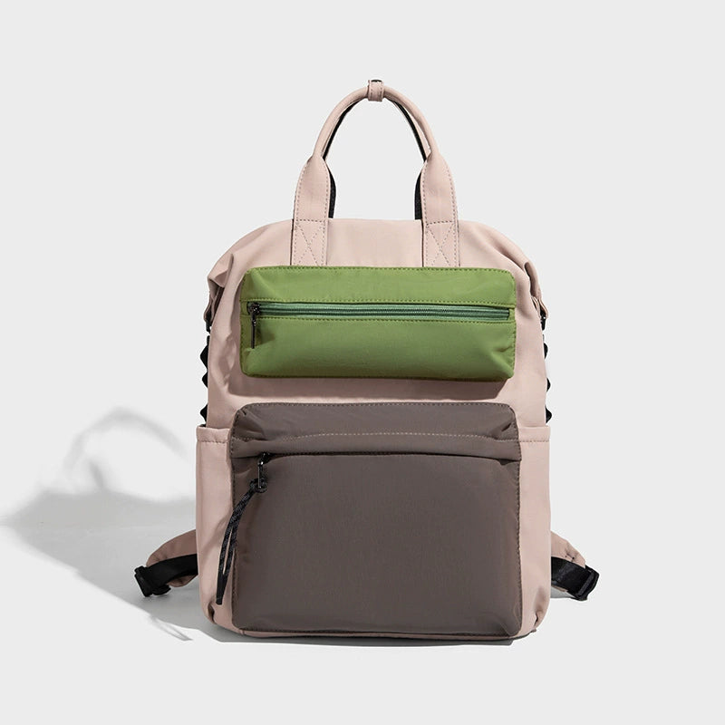 Beaira New fashion trend contrasting color backpack with multiple pockets lightweight outdoor fashion travel backpack for men and women
