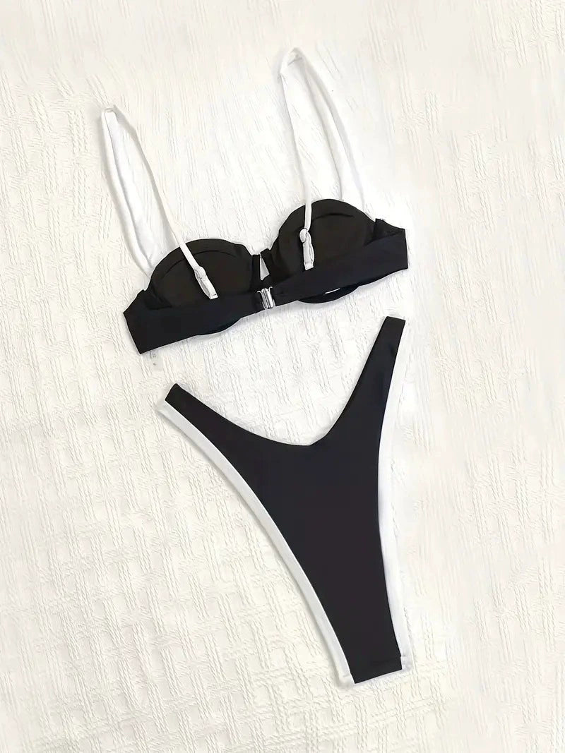 Beaira New high waisted European and American bikini sexy seaside beach split women's swimsuit swimsuit
