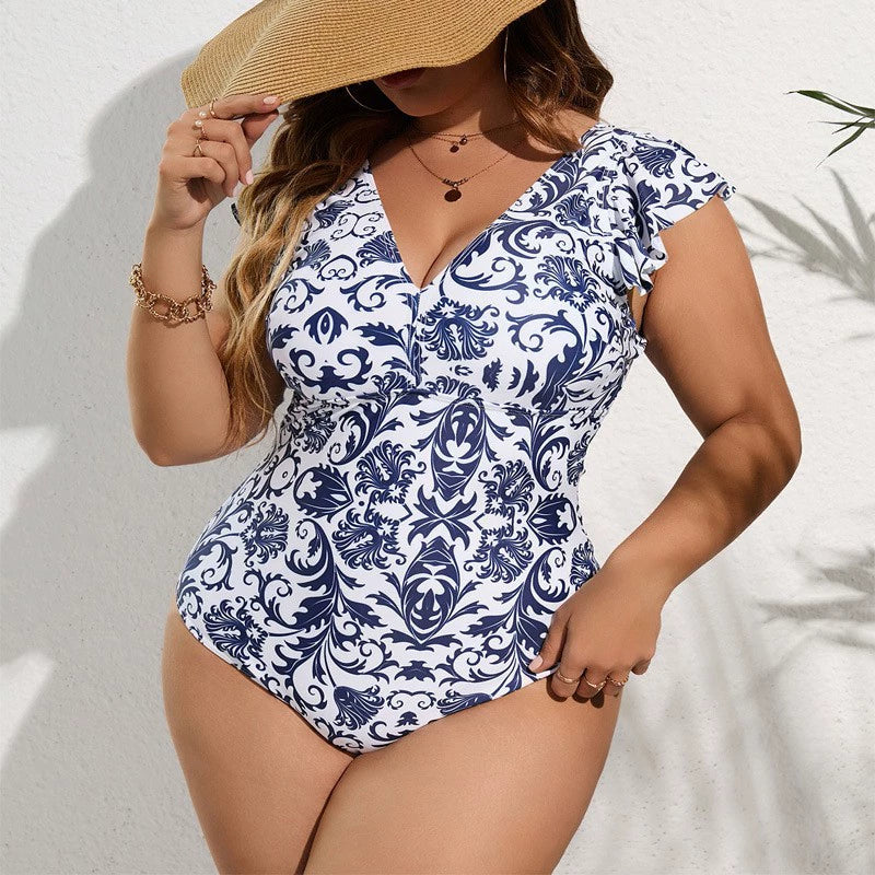 Beaira New plus size swimsuit one-piece sexy European and American swimsuit swimsuit women's