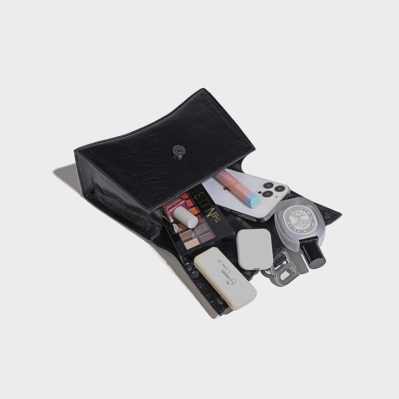 Beaira Niche high-quality motorcycle handbag women's new hot girl willow nail hourglass bag high-end one-shoulder crossbody bag