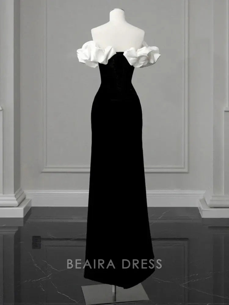 Beaira Simple New Style Cloud Shoulder Mermaid Long Prom Dresses hot sale for women