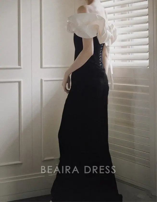 Beaira Simple New Style Cloud Shoulder Mermaid Long Prom Dresses hot sale for women