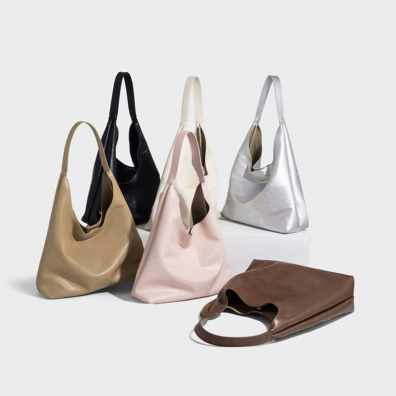 Beaira Simple fashion handbag bag women's new foreign style versatile solid color shoulder bag high-end large-capacity tote bag