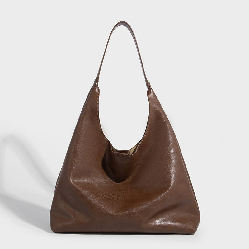 Beaira Simple fashion handbag bag women's new foreign style versatile solid color shoulder bag high-end large-capacity tote bag