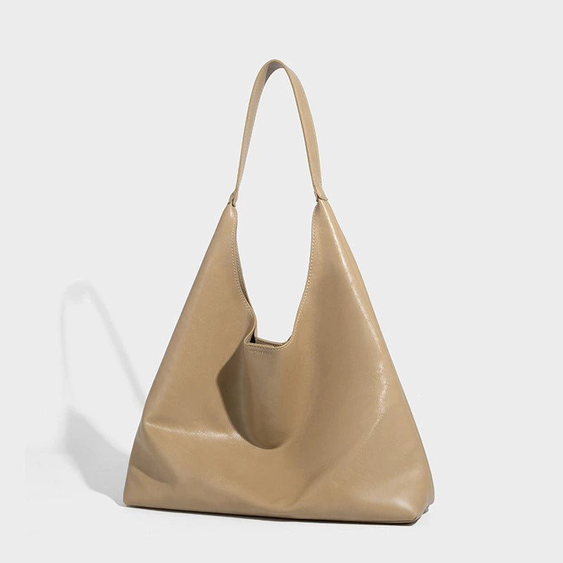 Beaira Simple fashion handbag bag women's new foreign style versatile solid color shoulder bag high-end large-capacity tote bag