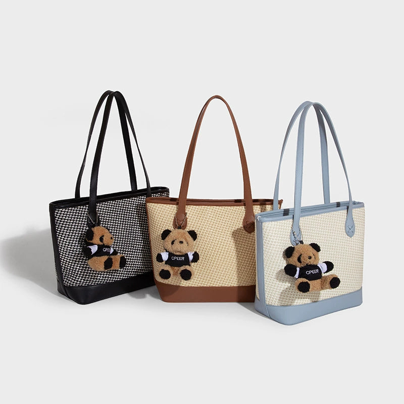 Beaira Summer high-end style new niche retro high-end style armpit bag woven grass bag large capacity simple support extra large