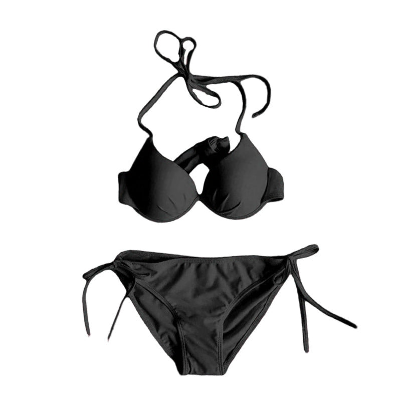 Beaira Swimsuit women's sexy bikini gathering size chest three-point split slimming hot spring beach vacation swimwear wholesale