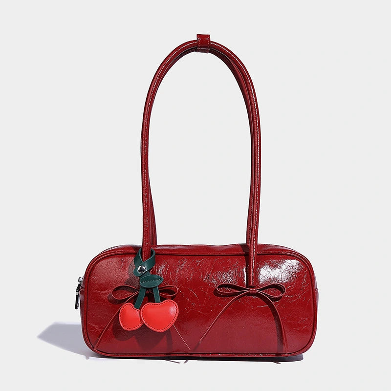 Beaira Unique autumn and winter bow design fashionable armpit bag simple baguette bag large capacity commuting versatile shoulder bag